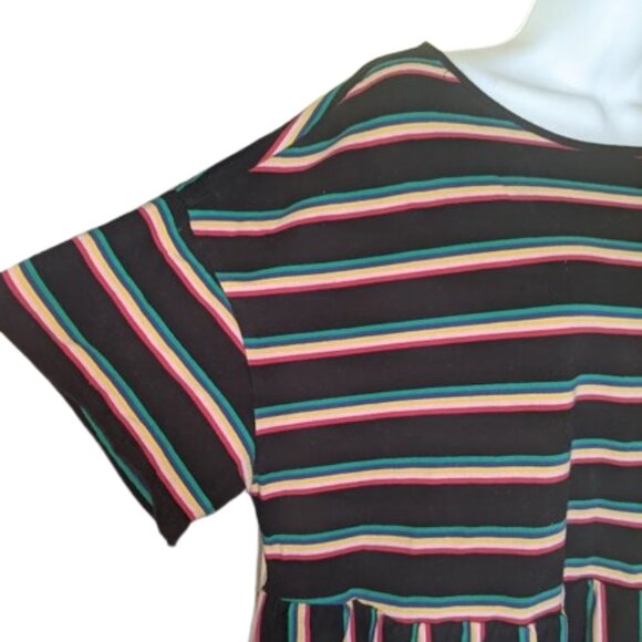 --  * Multi Color Striped Dress OXL - Picture 2 of 2